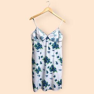 Vintage 90s Y2K ROXY Quiksilver Hawaiian Floral Print Summer Dress Women Large